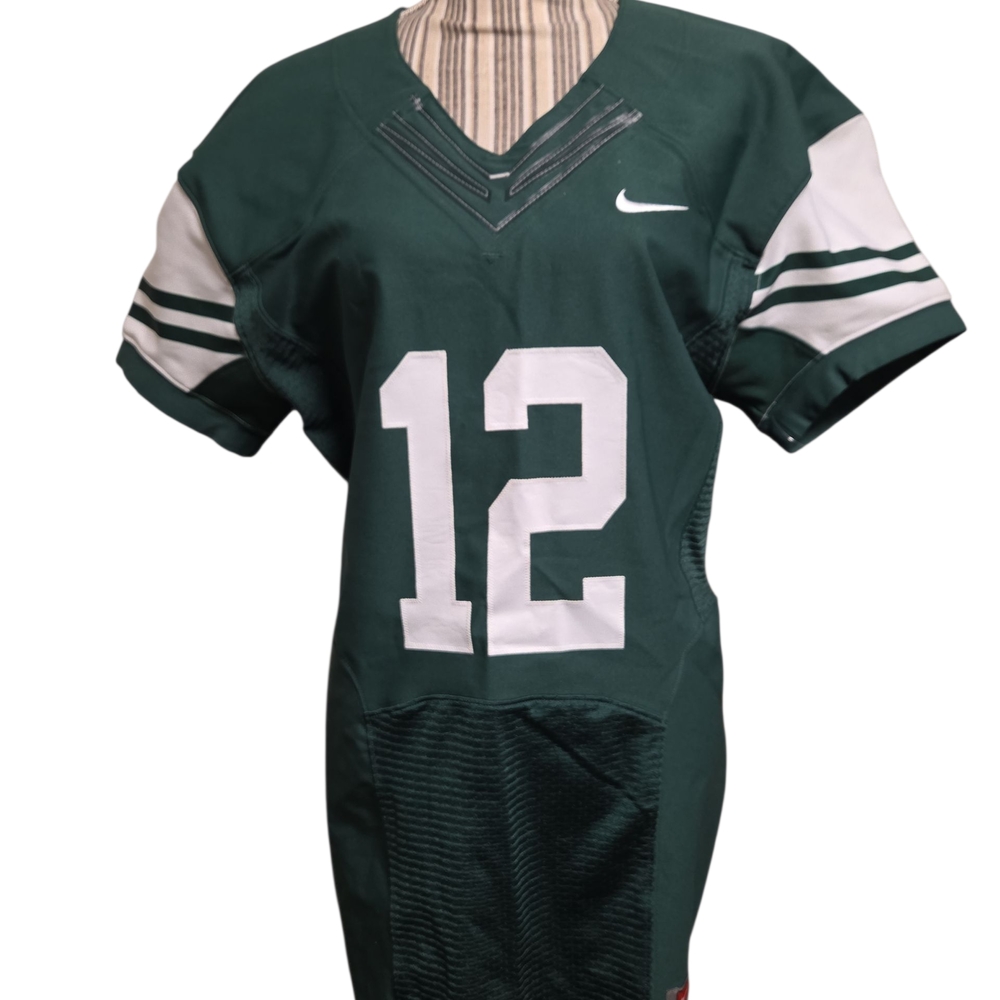 Nike NWOT Dark Green and White Football Jersey